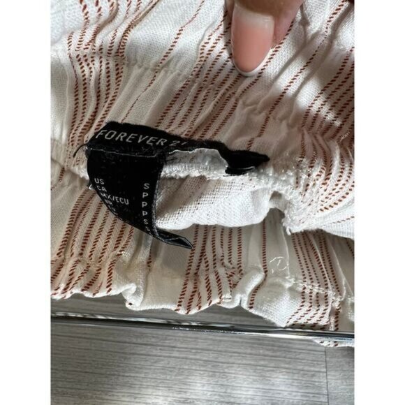 NWOT FOREVER 21 Striped Pull-On Shorts Small - Picture 3 of 6